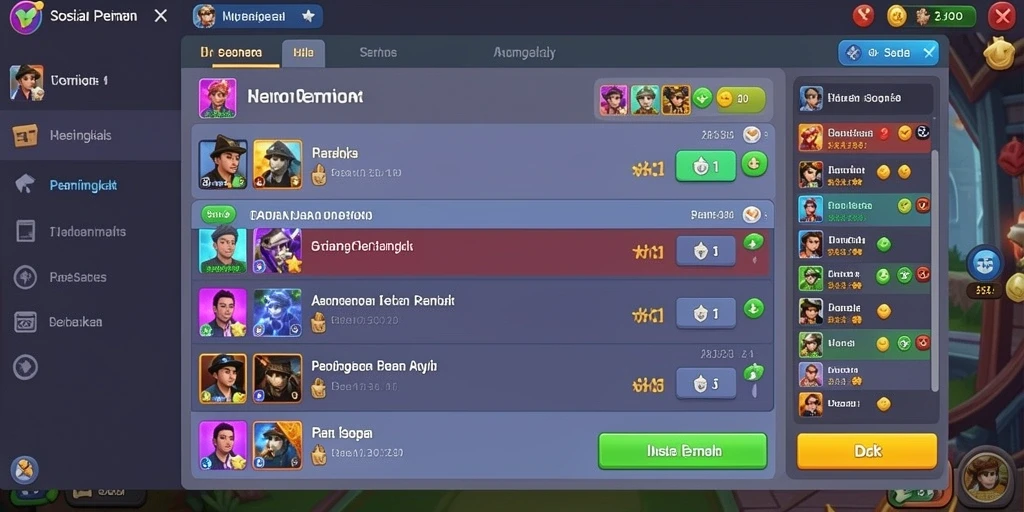 Komunitas yang aktif dan suportif dalam game.