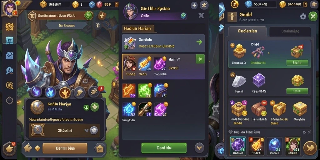 Gambar berbagai resep yang bisa dibuat dalam game.