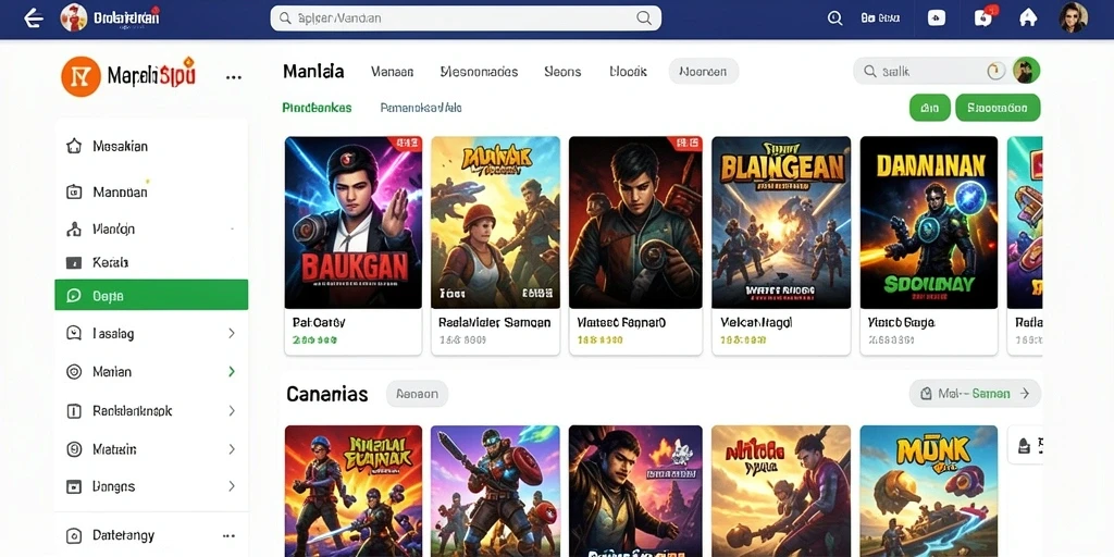 Tampilan fitur upgrade karakter yang intuitif.