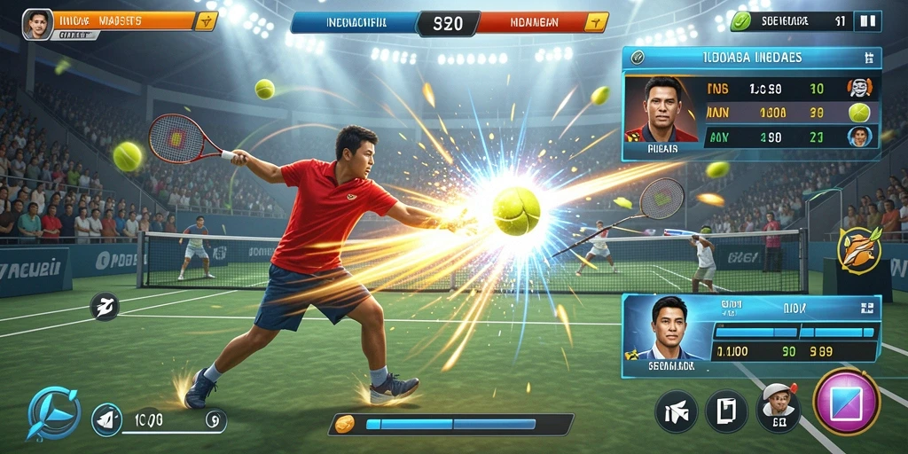 Screenshot aksi menegangkan di level terbaru.