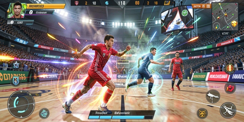 Screenshot menggambarkan momen seru dalam mode multiplayer.