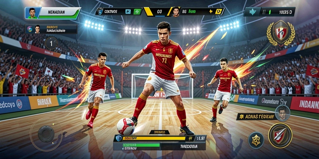 Layar grafik yang memukau saat hasil keluar.