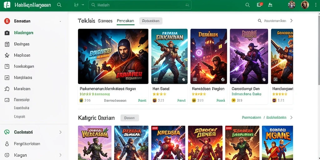Gambaran antarmuka pengguna yang menarik dan user-friendly.
